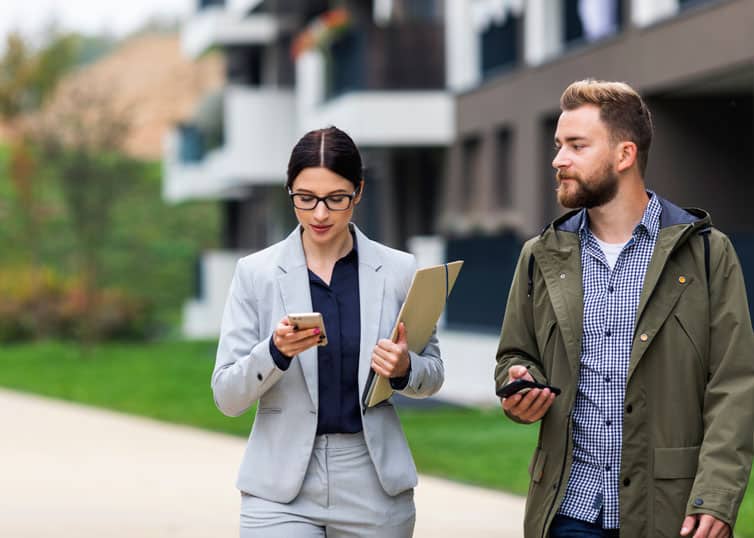 North Carolina real estate broker working on the go