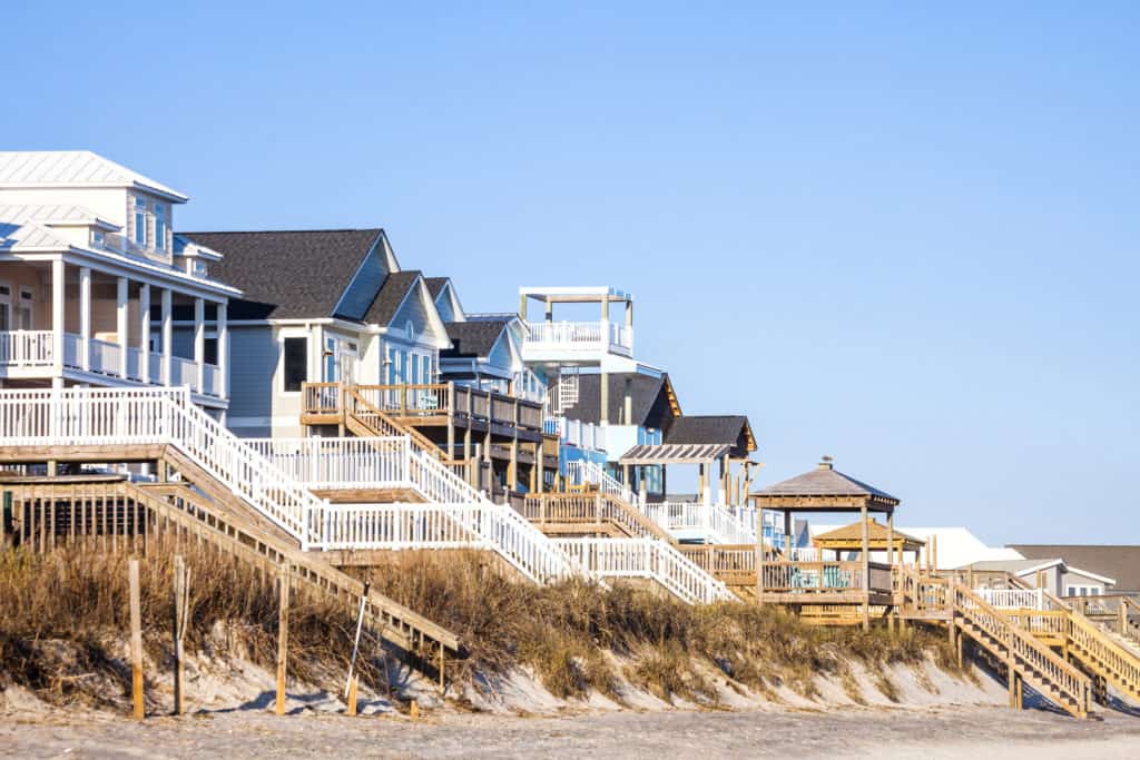 Waterfront homes, Surf City.