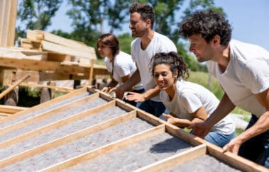 volunteers in the community