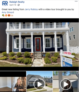 raleigh realty facebook post