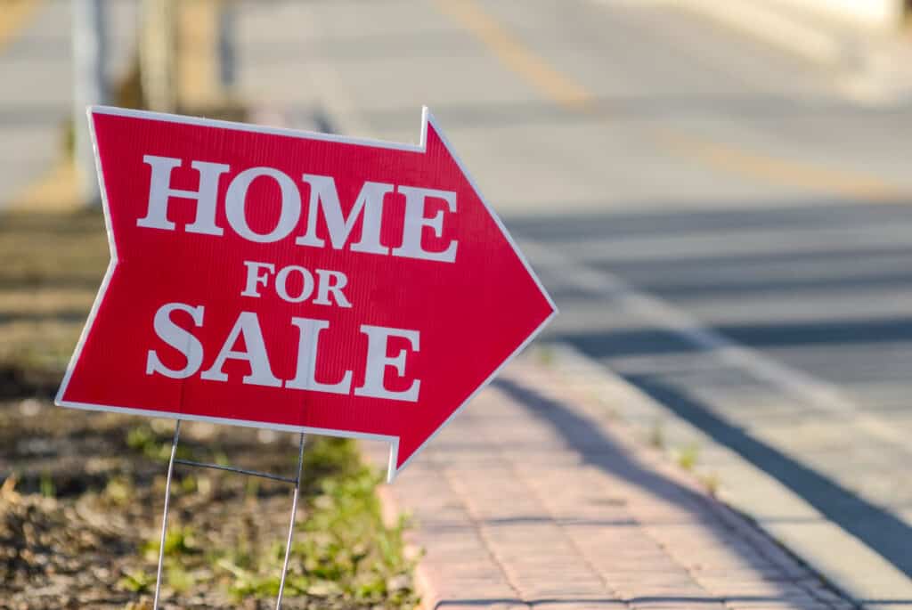home for sale sign