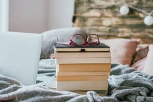 stack of books