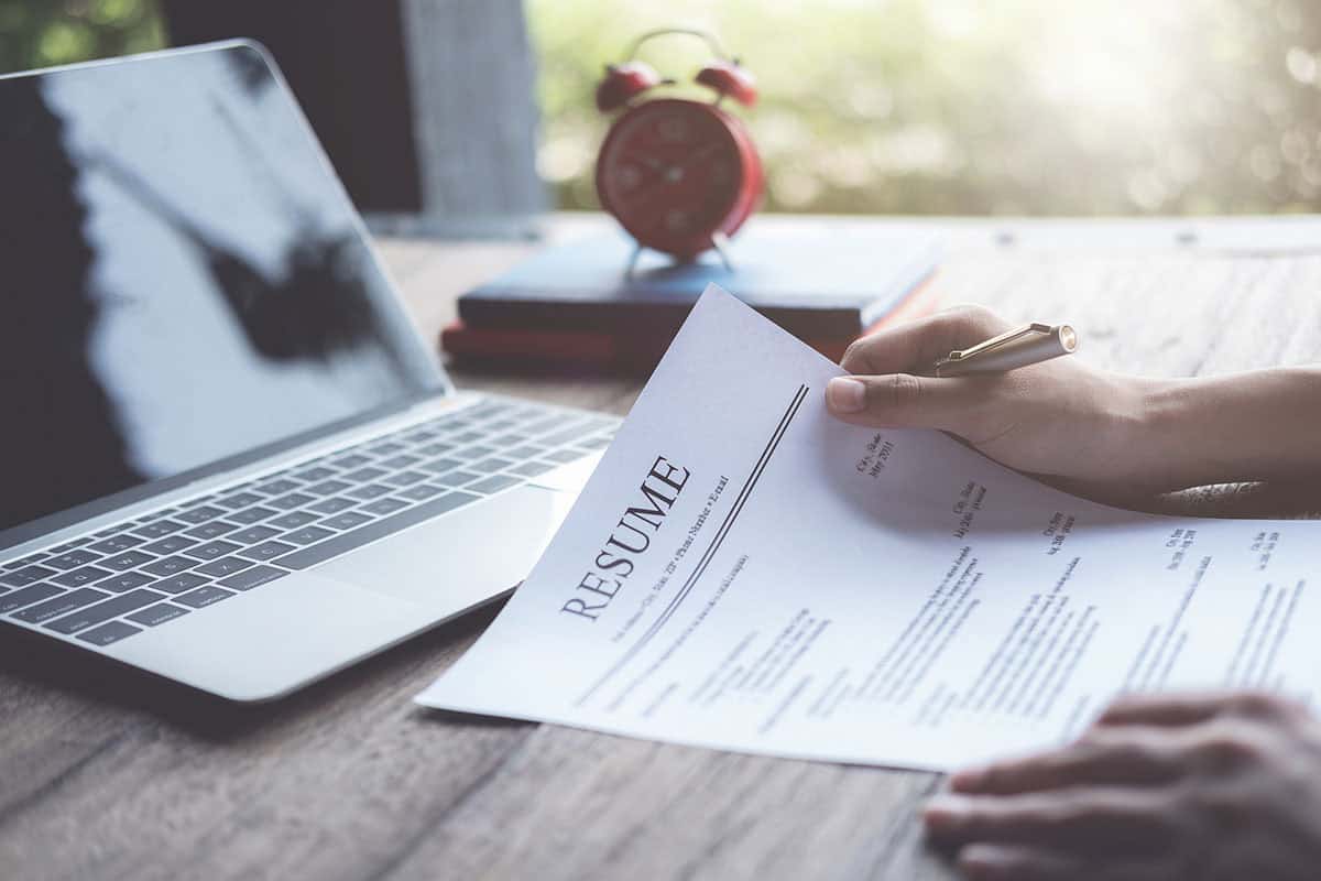 returning to work after a career break with a resume